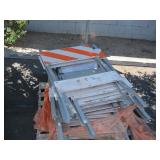 PALLET WITH CONSTRUCTION SIGNS