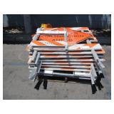 PALLET OF CONSTRUCTION ROAD SIGNS