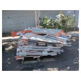 PALLET OF CONSTRUCTION ROAD SIGNS