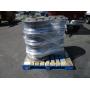 A PALLET WITH CAR WHEELS