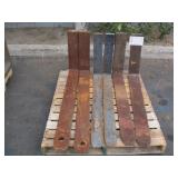 PALLET OF ASSORTED FORKLIFT FORKS