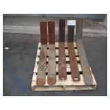 PALLET WITH ASSORTED FORKLIFT FORKS