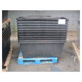 PALLET WITH BLACK HDX TOUGH TOTES
