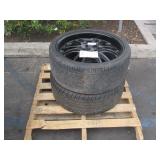 2 BOSS MOTOR SPORTS RIMS WITH DELINTE LOW PROFILE