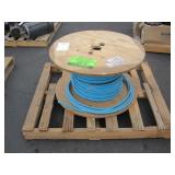 SPOOL OF BLUE INSULATED CABLE