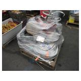 PALLET WITH ASSORTED HOSES, CABLES & VALVES