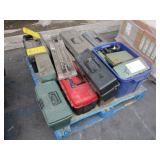 PALLET WITH TOOL BOXES