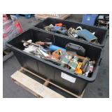 2 TOTES FULL ASSORTED HAND TOOLS
