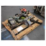 PALLET WITH ASSORTED CHAINSAWS