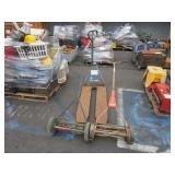 1 BLUE GIANT PALLET JACK & 2 REEL MOWERS