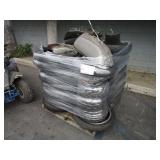 PALLET WITH TIRES ASSORTED SIZES, MOTORCYCLE FUEL