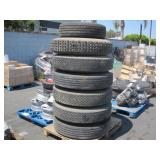 PALLET OF TRUCK TIRES