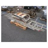PALLET WITH ALUMINUM LADDERS ASSORTED SIZES