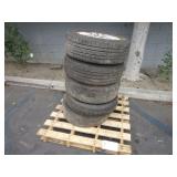 PALLET WITH TIRES