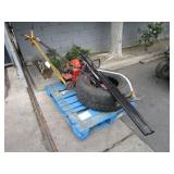 PALLET WITH A TIRE, MCLANE POWER TRIM