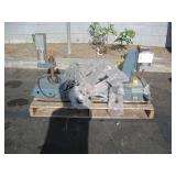 PALLET WITH 2 JT&M PNEUMATIC PRESSES & CLAMP