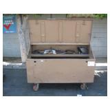 JOB BOX WITH ASSORTED HAND TOOLS