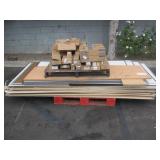 PALLET WITH  DRYWALL, WHITE BOARDS, & TONER