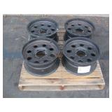 4 MATTE BLACK CAR RIMS