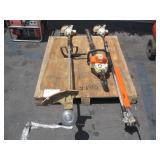 PALLET WITH STIHL TRIMMERS & WEED EATERS