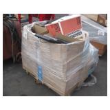 PALLET OF ADDING MACHINES & ASSORTED OFFICE