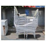 2 STACKS OF PADDED BANQUET CHAIRS