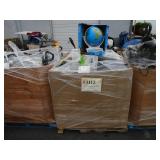 PALLET WITH ASSORTED HOUSEHOLD ITEMS