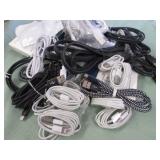 1 BAG W/IPHONE CABLES, MISC CABLES