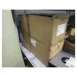 4 BOXES WITH IKEA ALVINE KVIST DUVET COVERS