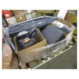 PALLET WITH MOVIE VIDEO SYSTEM, SIDE MIRROR,