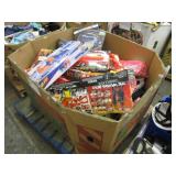 BOX WITH ASSORTED KIDS TOYS
