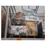 PALLET WITH REEL MOWERS, DEWALT TOOL BOX