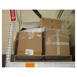 PALLET WITH BLACK PADED ZIP UP CASE