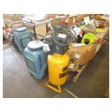 YELLOW DEWALT AIR COMPRESSOR