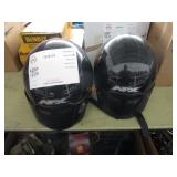 2 MOTORCYCLE HELMETS
