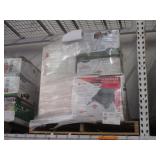 PALLET WITH REEL MOWERS & LAWN SWEEPERS