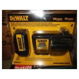 DEWALT 20V MAX LITHUIM ION BATTERY CHARGER &