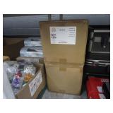 2 BOXES WITH IKEA ALVINE KVIST BED DUVET COVER