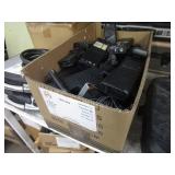 BOX WITH MOTOROLA RADIOS & CHARGERS