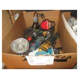 BOX WITH ASSORTED POWER TOOLS