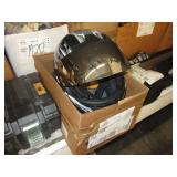 1 MOTORCYCLE HELMET, STEREO, RADIOSHACK DIGITAL