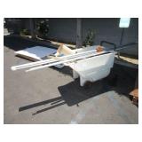 PUSH CART WITH MISCELLANEOUS ITEMS