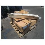 PALLET WITH SEAT BACKING & SYLVANIA FLUORESCENT