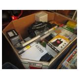 BOX WITH CUSTOM ROLLER SHADES, SUBMERSIBLE PUMP,