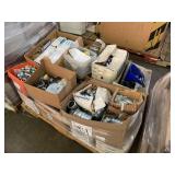 PALLET WITH PIPE & ELECTRIC FITTINGS