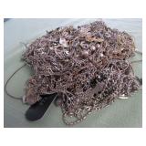 1 BAG W/SILVER TONE NECKLACES