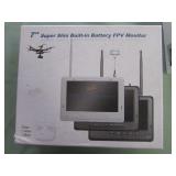 1 LOT W/7" SUPER SLIM BUILT IN BATTERY FPV