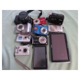 1 BAG W/CAMERAS,CAMCORDER,GPS