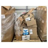 PALLET WITH PIPE FITTINGS & CLAMPS