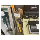 LOT WITH ASSORTED AXE & SHOVEL HANDLES